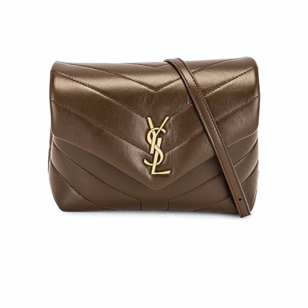 YSL Dark Brown Crossbody Bag